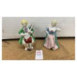 Vintage Occupied Japan figurines - man & women