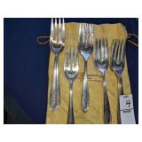 Oneida Community Par Plate Four salad Forks