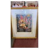 Marc Chagall "Lovers and Bouquetï¿½ï¿½ lithograph