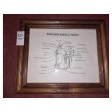 Framed western saddle parts picture 12 1/2 x 10