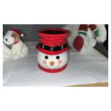 Snowman Candle Holder, Stuffed Christmas Animals