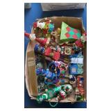 Box assortment of Christmas ornaments