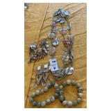 Jewelry-necklace, earrings, and bracelets