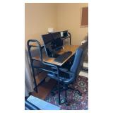 Small computer desk and chair no contents on or