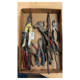 Lot of Tin Snips Wrenches and Pliers