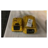 Two Dewalt Battery Packs