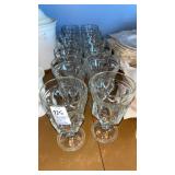 12 Fostoria ï¿½Virginiaï¿½ goblet glasses