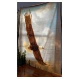 Eagle plush blanket