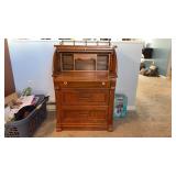 Oak Tambour RollTop Desk 29in w x 20 d x 40in h