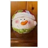 Snowman cookie jar