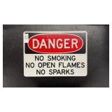 DANGER metal sign 14in x 10in