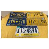 License Plates- Pa variety - lot of 5