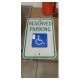 Handicap parking sign