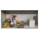 Shelf lot of cleaning and miscellaneous