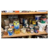 Lot of Assorted Paints, Sprays, and Hardware