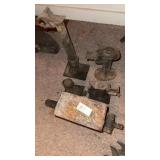 Assortment of old car jacks etc