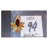 14k pendant w/ multi- color stones ZRW