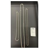 3 Sterling Chains