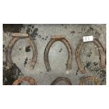 8 Vintage Horseshoes