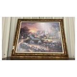 Scenic Bridge Framed Painting