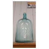 5 gallon blue glass jug