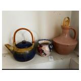 Tea Kettle and Vases