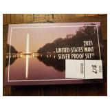 2021 US Mint Silver Proof coin set