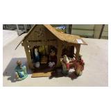 Vintage nativity set - 12 inches wide