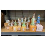 18 piece growing up birthday girl figurines