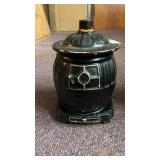 McCoy Black Pot Bellied Stove Cookie Jar