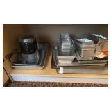 Variety lot of molds and trays as well as Melitta