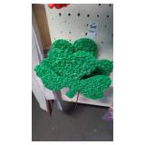 2 shamrock popcorn molds