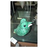 Glass Bird sugar dispenser