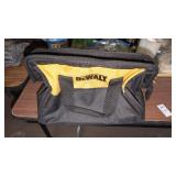 DeWalt bag, cups, tray, miscellaneous