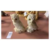 Pair of Owl Statues