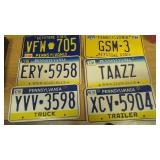 Lot of PA license plates