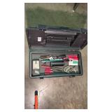 20" plastic tool box w/contents