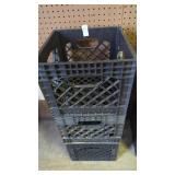 (3) Dean Foods plastic crates