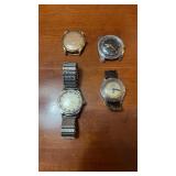 Lot of 4 Vintage Mens Wrist Watches Timex, Rona,