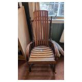 Hickory rocking chair and cushions