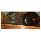 3 Glass Bakeware & Orange Juicer