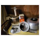 Hamilton Beach food processor & misc items