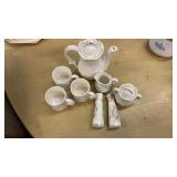 Napcoware Teapot, sugar&creamer, S&P, 3cups