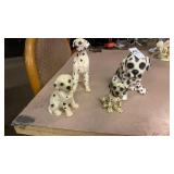 Four resin and ceramic dalmatians, tallest 7 ï¿½