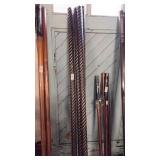 Lot of 4 Premier Wood Poles