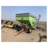 PARKER GRAVITY WAGON WITH AUGER ATTACHMENT