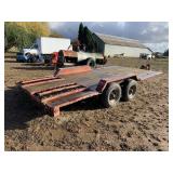 STRONG BOY FLATBED TRAILER WITH RAMPS,16