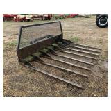 SKID STEER ATTACHMENT BRUSH RAKE