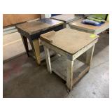 (2) WOOD WORK TABLES, 28" X 32" X 30"