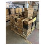 PALLET OF ASSORTED WOODEN BOXES & PLASTIC TOTES